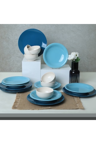 Keramika Blue Mix Yemek Takımı 18 Parça 6 Kişilik 031-413-420