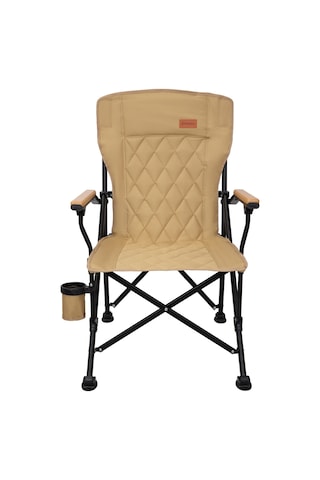Kingcamp Polar Comfort Plus Ultra Konforlu Katlanır Kamp Sandalyesi Khaki Haki