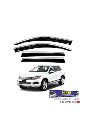 Replax Vw Touareg 2011 Sonrası Kromlu Cam Rüzgarlığı 4lü
