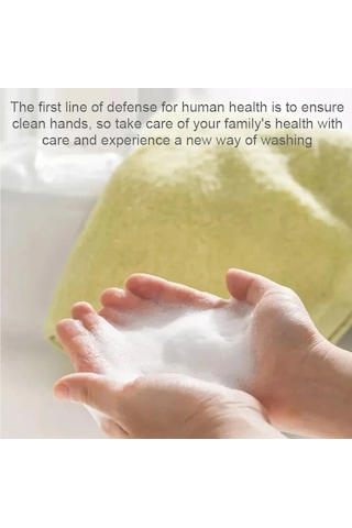 Ulzyvf Otomatik Endüktif Köpük Sabunluk Usb Şarjlı Beyaz El Yıkama Aparatı Beyaz