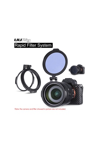 Youtek Uurıg Hızlı Nd Filtre Adaptörü - Geniş Açı Lensler İçin 49mm Ayarlanabilir Işık Kontrol Sistemi