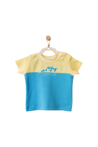 Andywawa Erkek Bebek Deniz Temalı Renkli Tişört Ac21869r 001