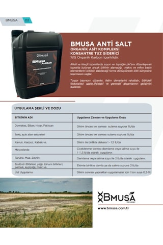 Bmusa Antisalt Organik Asit Kompleksi1 Kg 1 KG