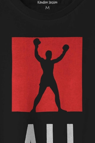 Muhammed Ali Box The Skill Baskılı Tişört Unisex T-shirt 001