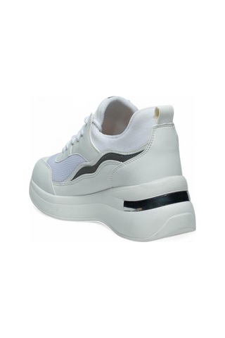 Flet 327-25 Deri Anorak Anatomik Kadın Sneaker Beyaz