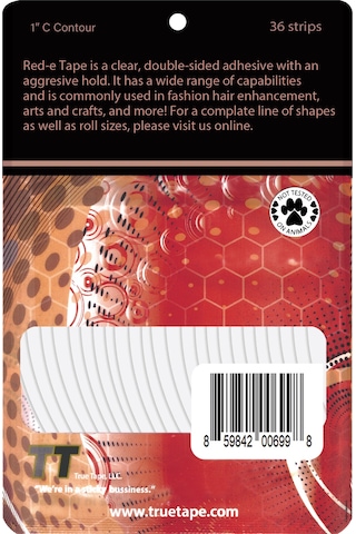 True Tape Red-E Tape Protez Saç Bandı 1" C (2.5Cm X 7.5Cm)