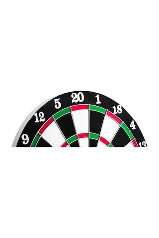 Mey İthalat 12 İnç Dart Tahtası 4 Adet Metal Uçlu Dart Oku Kolay Montajlı