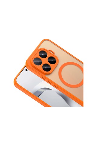 Gpack Xiaomi 17t Pro Kılıf Babet Magsafe Kablosuz Şej Şarj Özellikli Silikon Turuncu