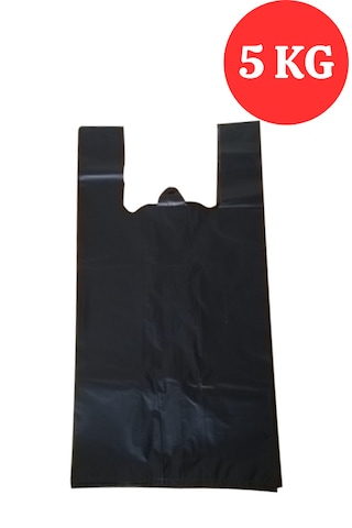 Ekstra Kalın Siyah Poşet 40x75 Cm Dayanıklı Dökme Poşet 5 Kg
