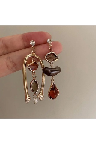 Girift Vintage Vallia 6 Adet Gold Küpe Seti Gold