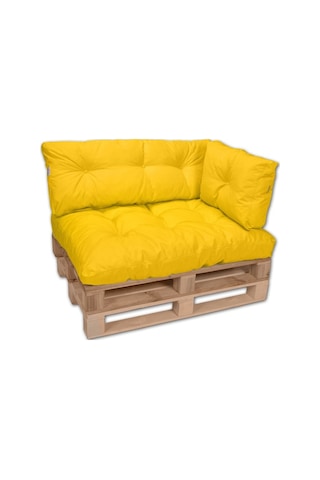 Dekosoy Dış Ve Iç Mekan Palet Minderi Takımı - Sarı 3 Lü