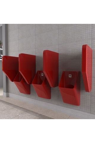 Lucco Loop 45 CM Pisuvar Ara Bölme Kırmızı