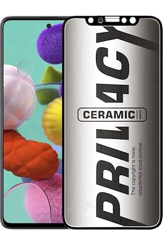 Samsung Uyumlu A51 Hayalet Ekran Koruyucu Mat Seramik Hayalet Gizli 9018000000157