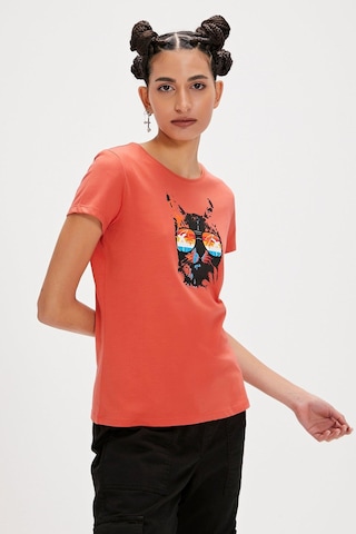 Bad Bear Cathy Kadın Tişört-5601 Ginger Çok Renkli