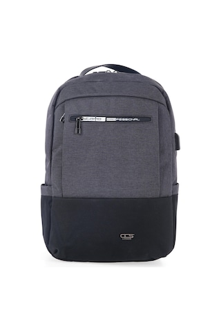 Ççs 51481 Laptop Bölmeli Çekçek Askılıklı Ter Önleyicili Koyu Gri Sırt Çantası Gri