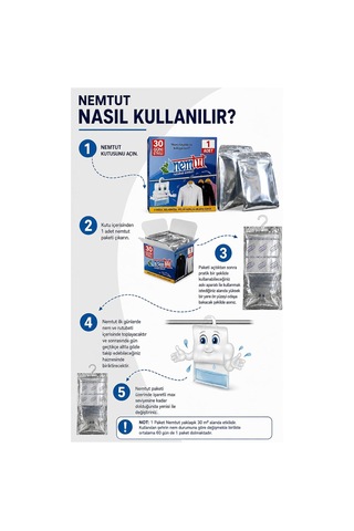 Nemtut Askılı Nem Alıcı Rutubet Giderici Nemtut Askılı Nem Alıcı Rutubet Giderici Korozyon Önleyici 4 Diğer