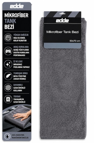 Edde Araba Araç Oto Mikrofiber Tank Bezi 50 70 Cm Oto Detailing