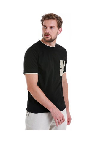 Hatemoğlu Siyah Regular Fit Düz 100% Pamuk Bisiklet Yaka Tişört 35103024c001 002 Siyah