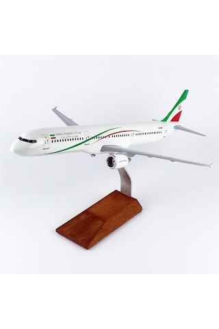 Thy049 1/100 Ölçek, Islamic Rebublic Of Iran A321-200 Yolcu Uçağı, Sergilemeye Hazır Ahşap Standlı Model-56298