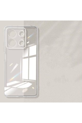 Zore Xiaomi Redmi Note 13 4g Kılıf Msra Süper Silikon Kapak-şeffaf Şeffaf
