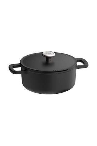 English Home Berghoff Leo Phantom Yapışmaz Kapaklı Tencere 24 Cm - Grafit