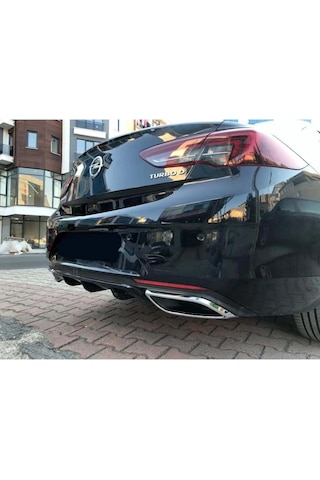 Opel Insignia B Gsi Difüzör Arka Tampon Eki Egzoz Görünümlü Parlak Siyah 2017+ Difizör İnsignia