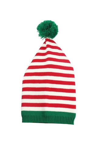 Noel Örgü Şapka Çizgili Örgü Noel Şapkası Çocuk-b
