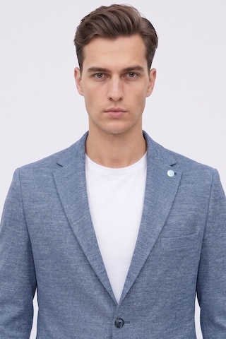 Plus Scorpion Erkek Esnek Kumaş Slim Fit Blazer Ceket Günlük & Ofis Şıklığı Lacivert