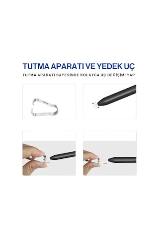 Samsung Galaxy Tab S7/s9/s8+/s9 Ultra /note10/note10+/note20 Uyumlu Kalem Ucu 5li Paket