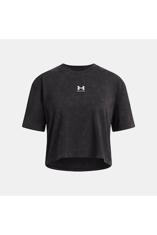 Under Armour Ua Rıval Wash Ss Kız Çocuk Crop Kısa Tişört 6011673 6011673 001 001