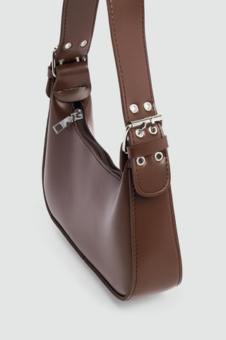 Shule Bags Muse Oval Baget Çanta Taba Taba