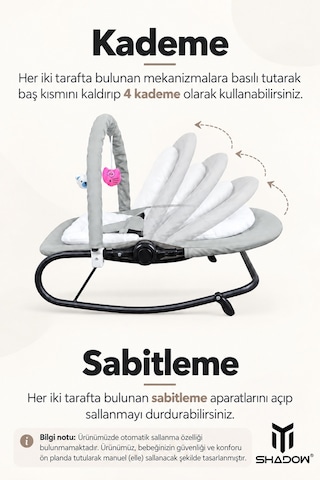 Soft Anakucağı - Hazır Kurulu Gelir- Sallanır - 4 Kademe - Anadizi Sabitlenebilir