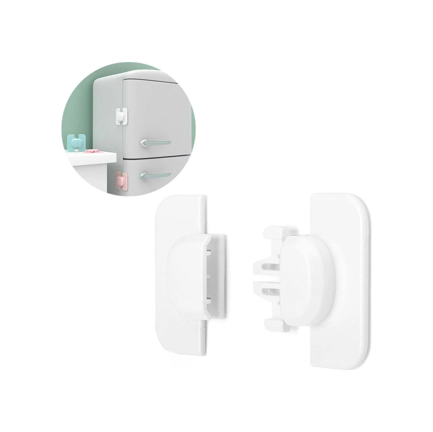 Sunup Sn-28750 Geçmeli Tip Buzdolabı Ve Dolap İçin Çocuk Güvenlik Kilidi Yapışkanlı