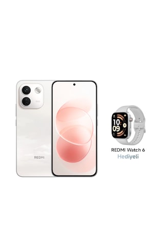 Xiaomi Redmi Note 17 Pro Max 5G 8 GB 256 GB (Xiaomi Türkiye Garantili) Beyaz+Xiaomi Redmi Watch 6 2.07 Akıllı Saat Gri (Distribütör Garantili)