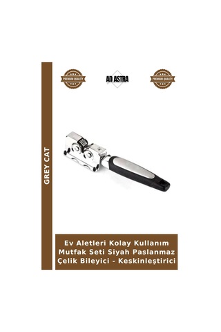 Ev Aletleri Kolay Kullanım Mutfak Seti Siyah Paslanmaz Çelik Bileyici - Keskinleştirici