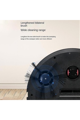 Tenfowee Jallen Gabor Siyah 5-in-1 Robot Süpürge: Otomatik Süpürme, Mopping, Vakumlama, Buharlama Ve Led Işık Özellikli Yüksek Verimli Temizleyici