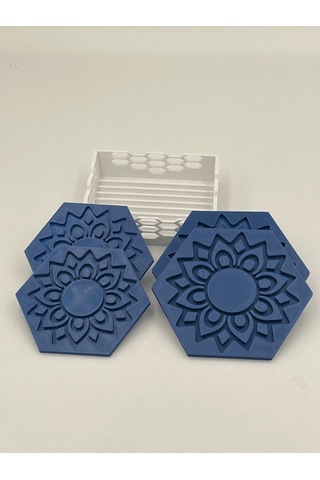 Mandala Tasarım Bardak Altlığı Dekoratif Bardak Altlığı Diğer