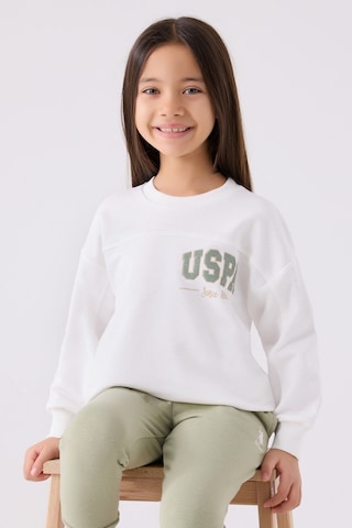 U.S. Polo Assn. U.s. Polo Assn Kız Çocuk Beyaz Eşofman Takımı Us1976-c-v1 Beyaz