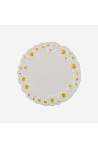 Beyaz Seramik Servis Tabağı 36 Cm