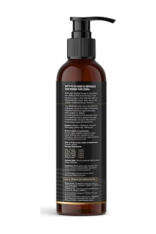 Vet's Plus Kedi ve Köpekler için Somon Yağı 200 ML