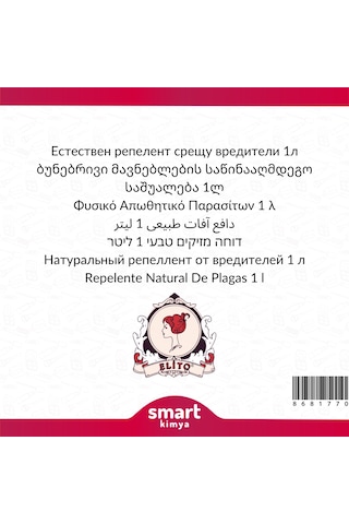 Doğal Haşere Kovucu Uzaklaştırıcı 1 Litre