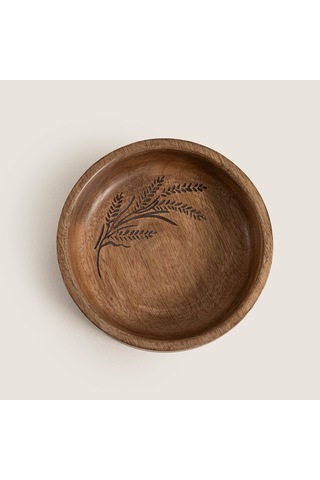 Sae Ahşap Sunum Kasesi 15x15x4cm Natural Naturel