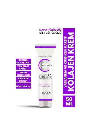 Procsin Yaşlanma ve Kırışıklık Karşıtı Kolajen Krem  50 ML
