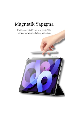 Apple Uyumlu iPad Pencil 11 Nesil 11" 2025 A16 M3 Avuçiçi Red Eğim Özellikli Bluetoothlu Dokunmatik Kalem Beyaz