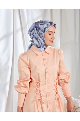 Silk Home Twill İpek Eşarp - 11548-08 Lila Mavi