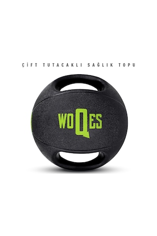 Woqes Çift Tutacaklı Slam Ball Sağlık Topu Ağırlık Topu 6KG