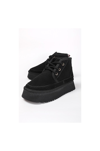 Silvana Kadın Bağcıklı Ugg A010-h61 Siyah