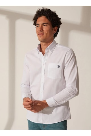 U.S. Polo Assn. Us Polo Assn Dokuma Erkek Gömlek 1576625 001