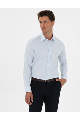 Pierre Cardin Erkek Açık Mavi Gömlek Desenli 50312180-vr003 Açik Mavi
