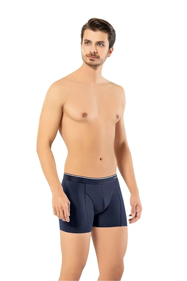 Erdem Erkek Lacivert Pamuk Klasik Boxer Kutulu- 1445l